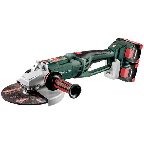 Metabo WPB 36-18 LTX BL 230 Meuleuses d'angle sans fil, 4x18V/8Ah LiHD, Chargeur ASC Ultra, Coffret - 613102810