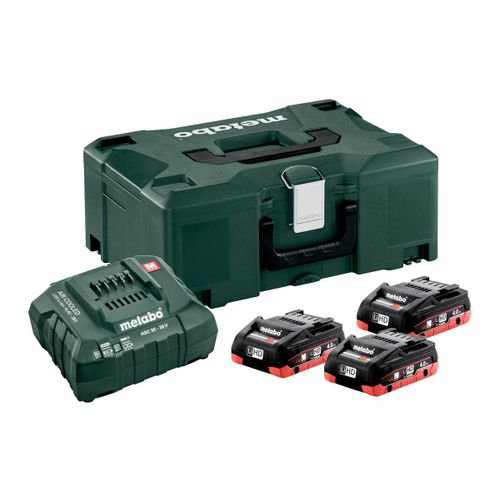 Metabo Set de base 3 x LiHD 4,0 Ah + Metaloc - 685133000