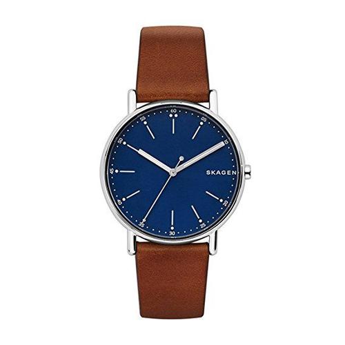 Skagen Montre Marron Analogique Hommes Signatur Skw6355