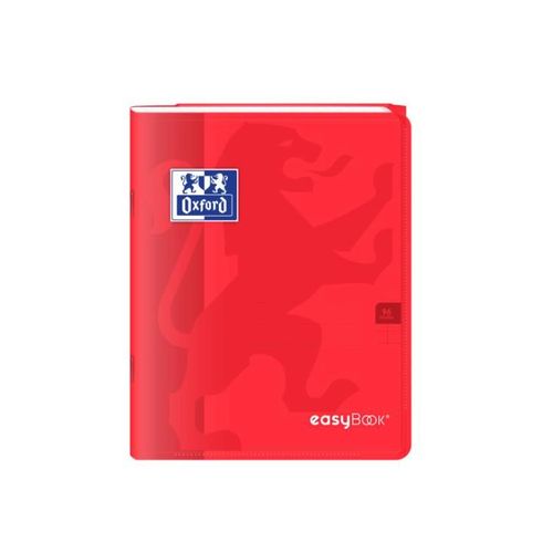 Oxford Cahier Easybook Agrafé 17x22 96 Pages 90g Rouge
