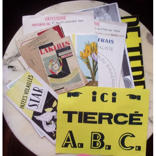 Lot De Publicites Anciennes