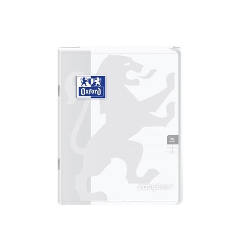 Oxford Cahier Easybook Agrafé 17x22cm 96 Pages 90g Incolore
