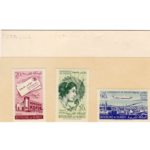 Timbres-Poste Du Maroc (Réunion À Tanger De La Conférence Sur Les Télécommunications Et La Poste)