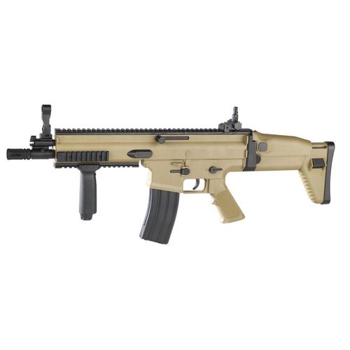Replique Fusil A Billes Fn Scar-L Spring Abs Tan Et Noir Ris 0.9 Joule 200705 Fn Herstal Airsoft Cyb