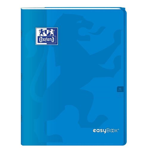 Oxford Lot De 3 Cahiers Easybook Agrafé, 24x32cm 96 Pages 90g Bleu