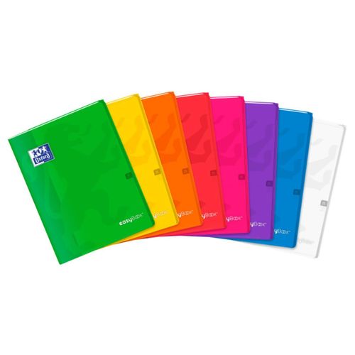 Oxford Lot De 3 Cahiers Easybook Agrafé 24x32cm 48 Pages 90g Couleurs Assorties