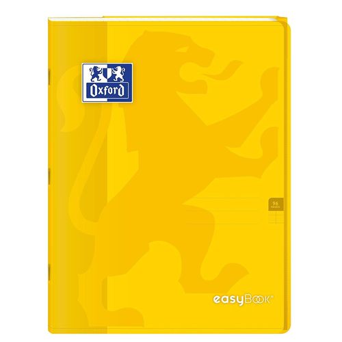 Oxford Lot De 3 Cahiers Easybook Agrafé, 24x32cm 96 Pages 90g Jaune
