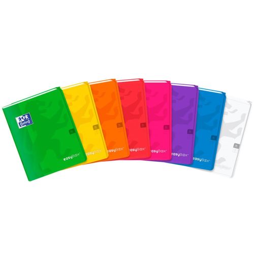 Oxford Cahier Easybook Agrafé, 24x32cm 96 Pages 90g Couleurs Assorties