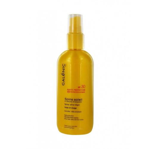 Galénic Soins Soleil Spray Ultra-Léger Spf 30 Corps Et Visage 125 Ml 