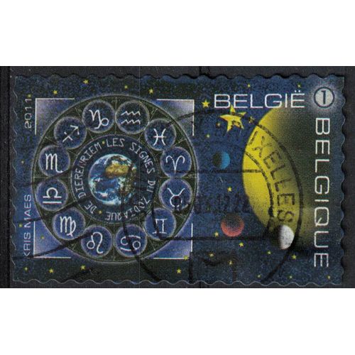 Belgique 2011 Oblitéré Used Les Douze Signes Du Zodiaque Su