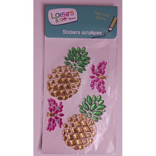 Stickers Ananas En Strass
