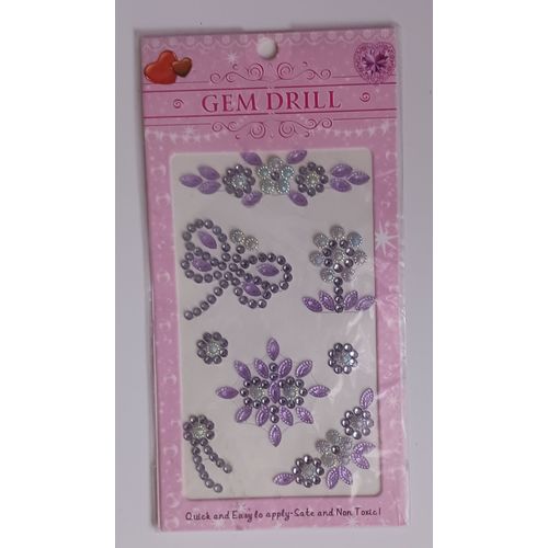 Stickers Libellule En Strass Parme