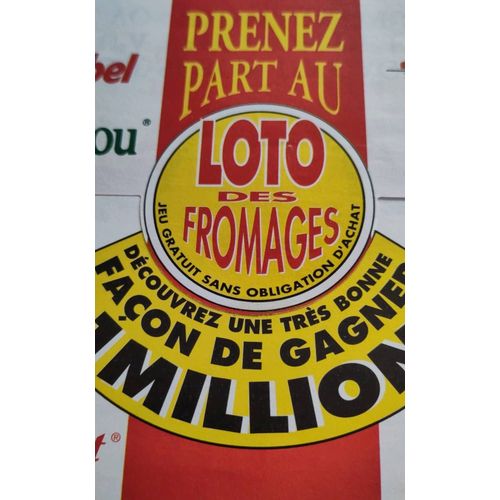Grand Loto Des Fromages Publicité De Collection 1994 Six De Savoie Babybel Apéricube Delfinoix Münster Gérôme Petits Amis Saint Morgon Rouy Sylphide Bonbel Raquelon Samos 99 Port Salut Kiri Roitelet