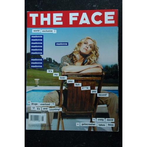 The Face 43 August 2000 Cover Madonna World Exclusive Interview