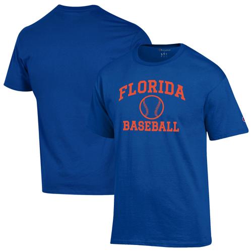 Champion Royal Florida Gators Baseball Icon T-Shirt Pour Homme