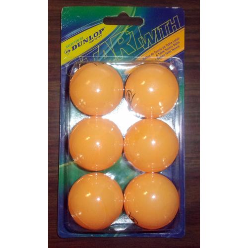 Lot De 6 Balles De Tennis De Table/Ping-Pong - Dunlop