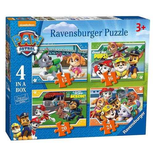 Ravensburger Paw Patrol 4 Dans Une Boîte Puzzles