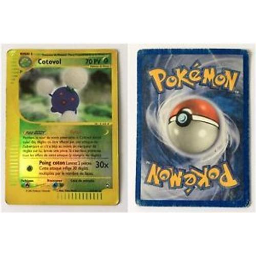 Carte Pokemon Très Rare = Cotovol 70 Pv, Série Aquapolis, N° 17/147, En Reverse Brillante