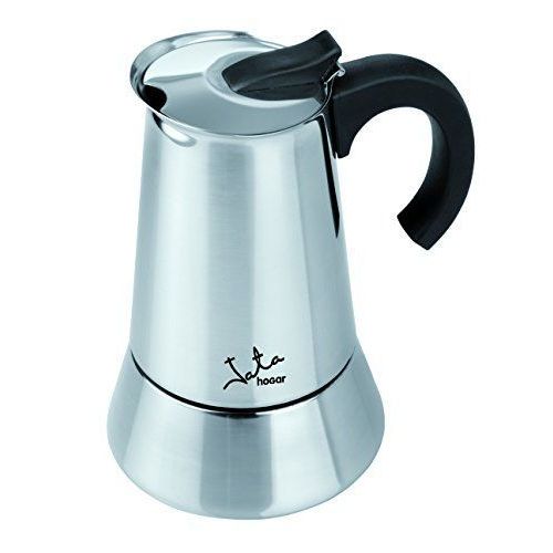 Jata Hogar Cax 110odin-Cafetière Italienne En Acier Inoxydable, Couleur Argent