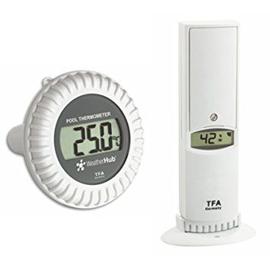 TFA Dostmann Set thermomètre Analogique en Bois, hêtre, 95.1031, pour  mesurer la température intérieure, économiser de l'énergie, Brun :  : Jardin