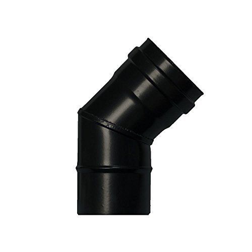 Wolfpack 22013100Coude vitrifié pour poêle à pellets 80mm, 45
