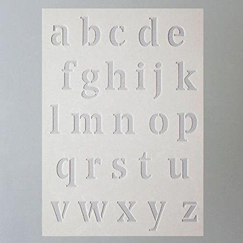 Efco Pochoir Lettres Petit/26designs Din A 5, En Plastique, Transparent