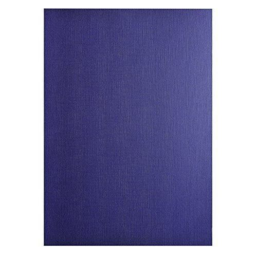 Exacompta 2752c - Un Paquet De 100 Couvertures Forever En Carte Rigide Grain Toilé 21x29,7 Cm 270g Bleu Fonce
