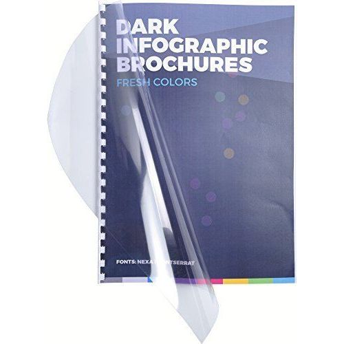 Exacompta 42745e - Une Boite De 100 Couvertures Transparentes En Pvc 29,7x42 Cm Couleur Cristal 20/100ème