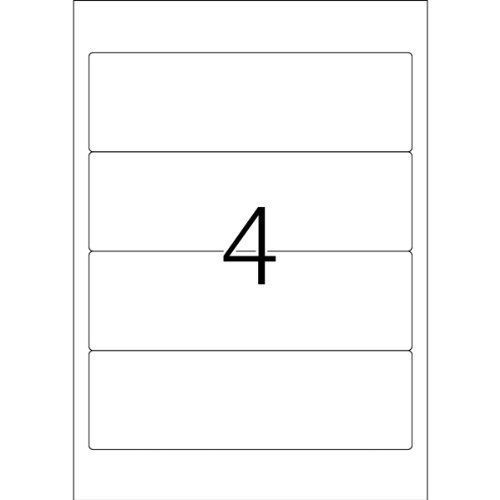 Herma 5123 Étiquettes Classeur 192 X 59 A4 100 Pièces Blanc