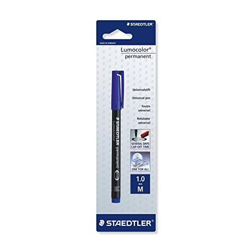 Staedtler - Lumocolor 317 - Blister 1 Feutre Permanent Pointe Moyenne 1 Mm Bleu