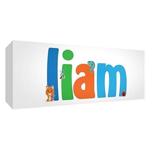 Little Helper Liam308415de Toile Personnalisée, Jeunes Nom, Liam, Grand, 30x 84x 4cm