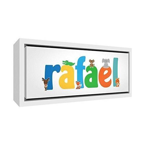 Little Helper Rafael3084-Fc 15de Bois Personnalisée Impression Sur Toile Encadrée Neuf Et D 030212sur Châssis Prêt À Être, Jeunes Nom, Rafael, Grand, 34x 84x 3cm