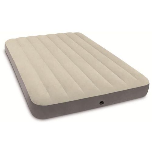 Intex Matelas Downy Fiber Tech 137x191 Cm - Gonflable - Fermeté Réglable - 25 Cm - Manuel - 2 Personnes