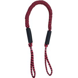 Corde D'amarrage Bungee Dock Line 3,5 Pieds Ondulation Rouge-Noir Paquet De 2