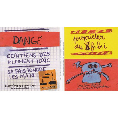 Autocollant Spirou : Les Cavaliers De L'apocadispe, 2 Autocollants