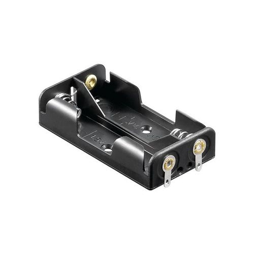 Goobay Support Piles pour 2 xAA (Mignon) Cosse à Souder U
