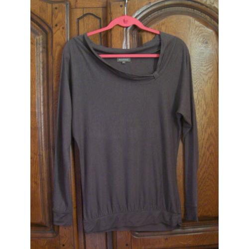 Top Taupe In Extenso - Taille 36 (S)
