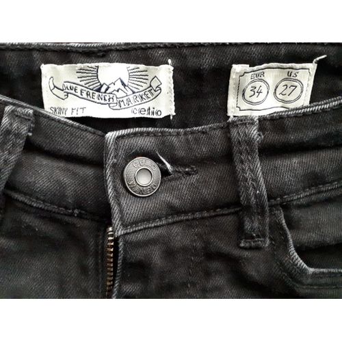 Jean Noir Celio Skinny Fit Taille 34