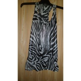 Tee-Shirt De Sport (Ou Autre) Pimkie. Taille 36/38. Lamé Noir Et Blanc. Neuf.