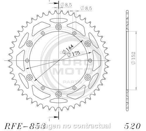 Couronne En Acier Yamaha 520 X 41