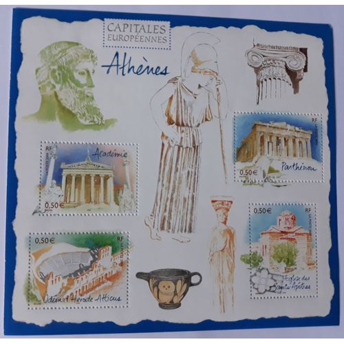 Bloc De Timbres De France De 2004 Sur Athènes