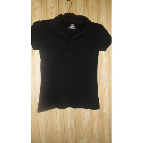 Polo Noir Femme, Etam. Taille 38.