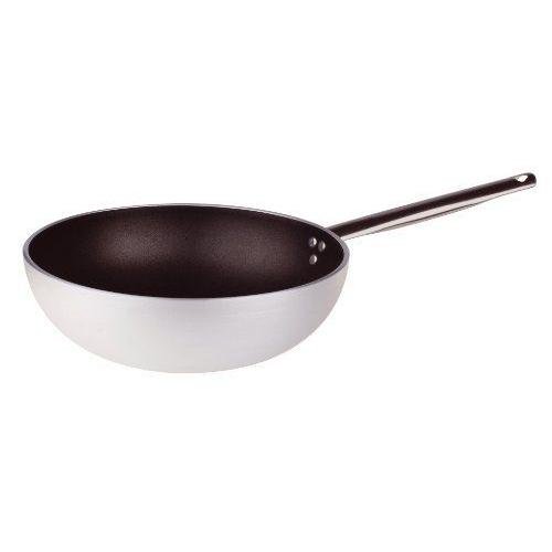 Pentole Agnelli Alsa2111ws28ligne Aluminium 5mm Platinum Wok Avec Fonds Évasée, 28cm