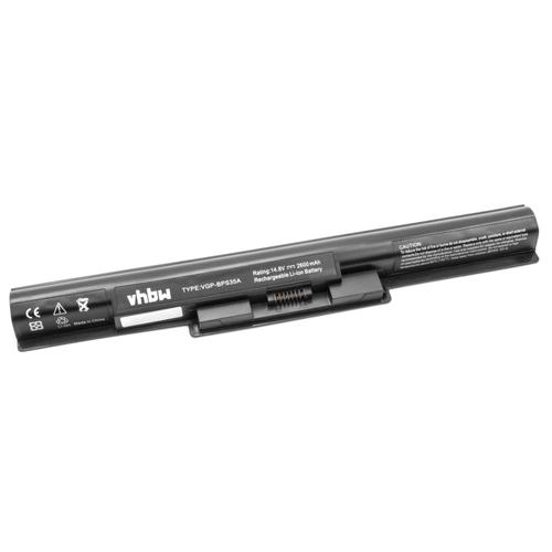 vhbw Li-Ion batterie 2600mAh (14.8V) noir pour ordinateur portable laptop notebook Sony Vaio Fit 14E, 15E