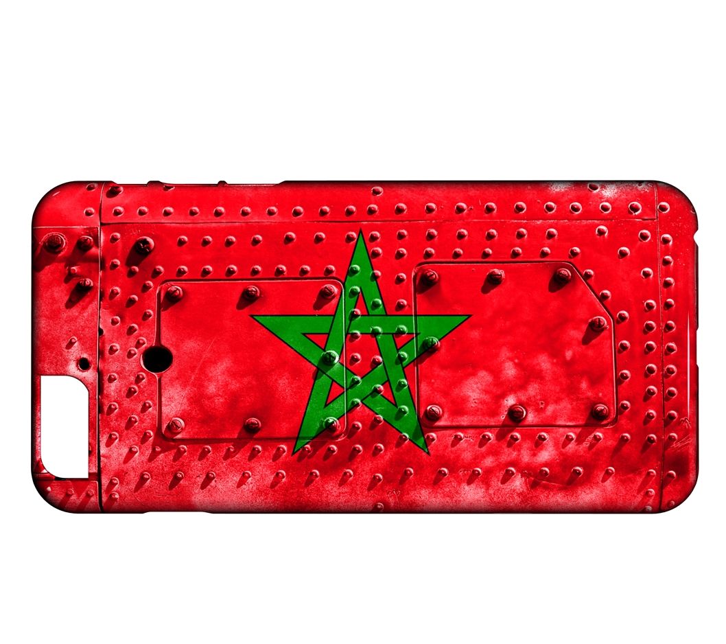 Coque Rigide Pour Iphone 6 & 6s Drapeau Maroc 06