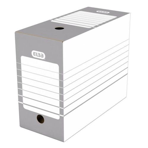 Elba Lot De 20 Boîtes D'archives - Automatique - 15 Cm - Gris