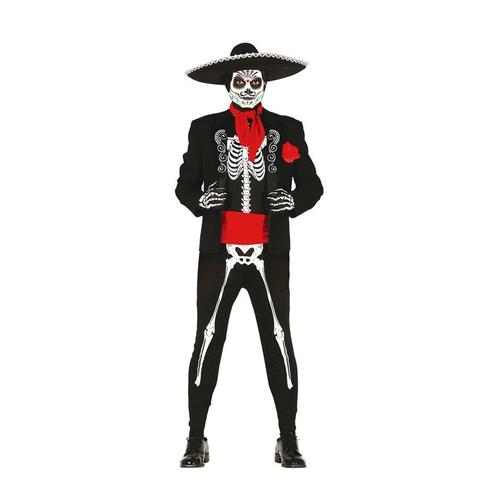 D?Guisement De Squelette Mexicain Dia De Los Muertos Pour Hommes Halloween (Taille M)