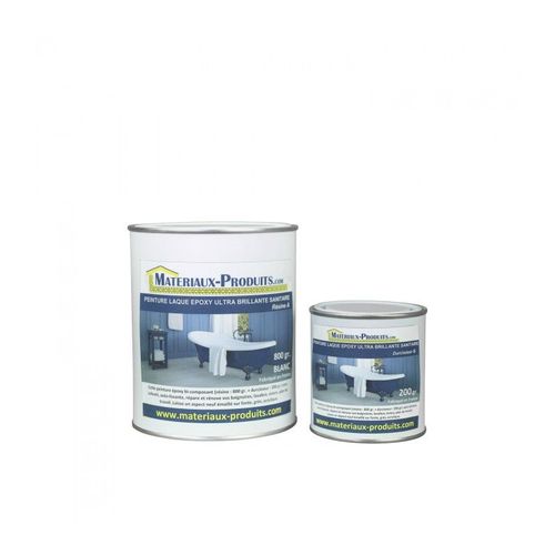 Peinture Laque Epoxy Salle de Bain Blanc Ultra Brillant - Conditionnement: 5 Kg - Couleur: Blanc Ultra Brillant