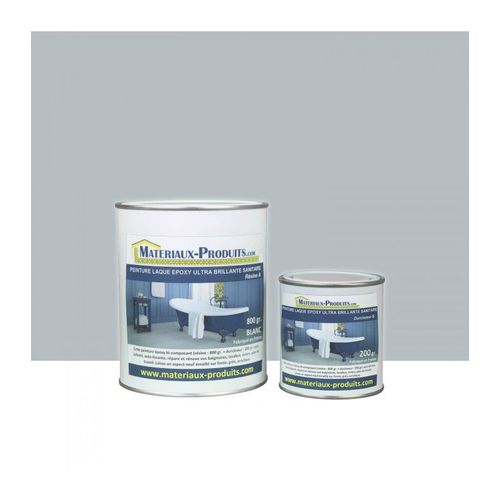 Peinture Laque Epoxy Ultra Brillante Salle de Bain Gris Clair - Couleur: Gris clair - Conditionnement: 1 Kg
