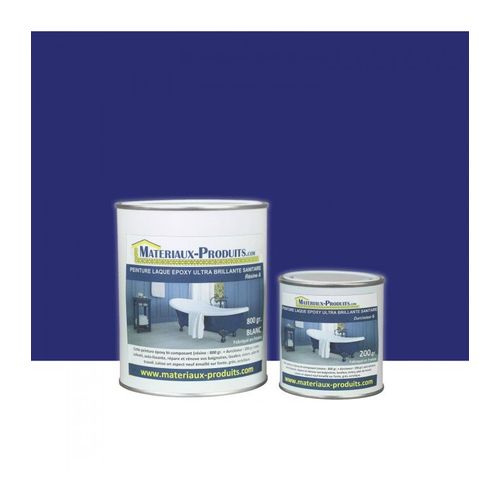 Peinture Laque Epoxy Ultra Brillante Salle de Bain Bleu Marine - Conditionnement: 1 Kg - Couleur: Bleu marine
